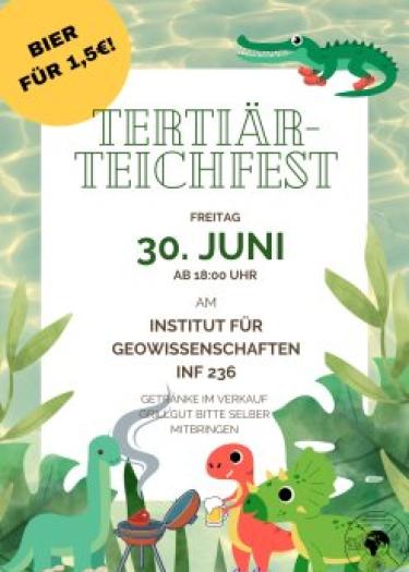 Plakat zum Tertiärteichfest 2023