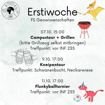 Plakat zu Erstievents